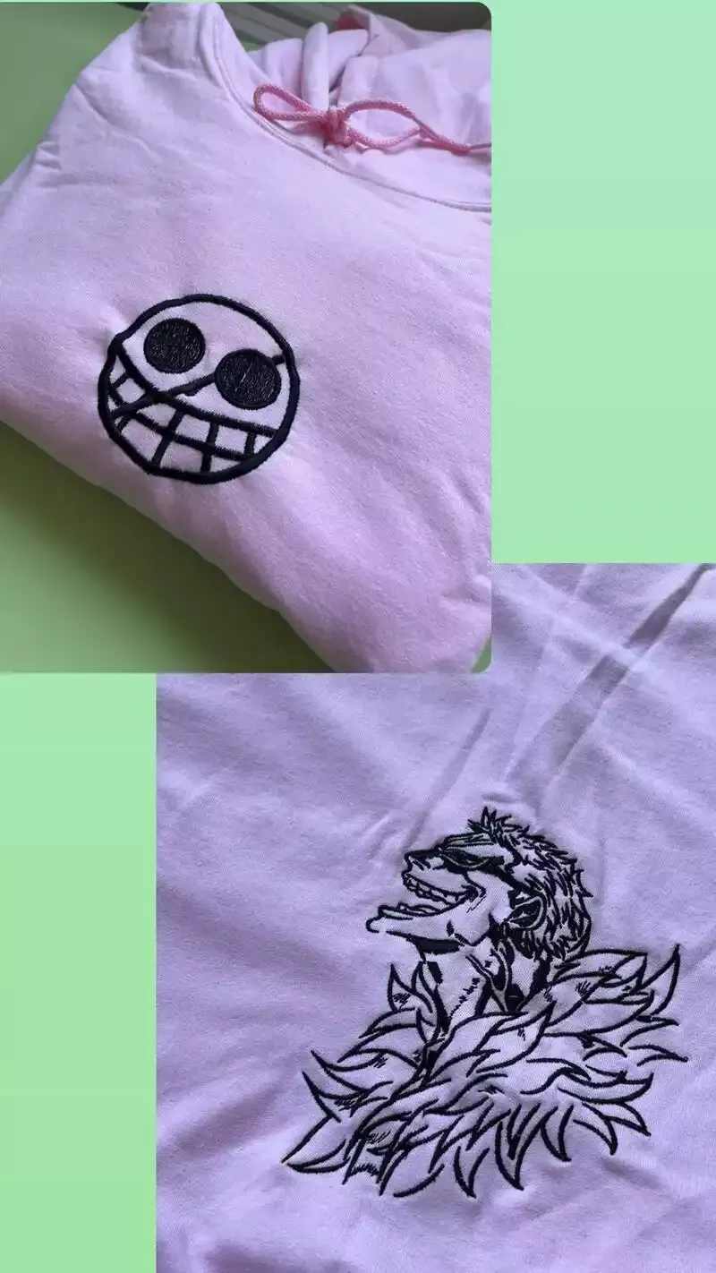 Doflamingo (broderie avant et arrière) — Hoodie