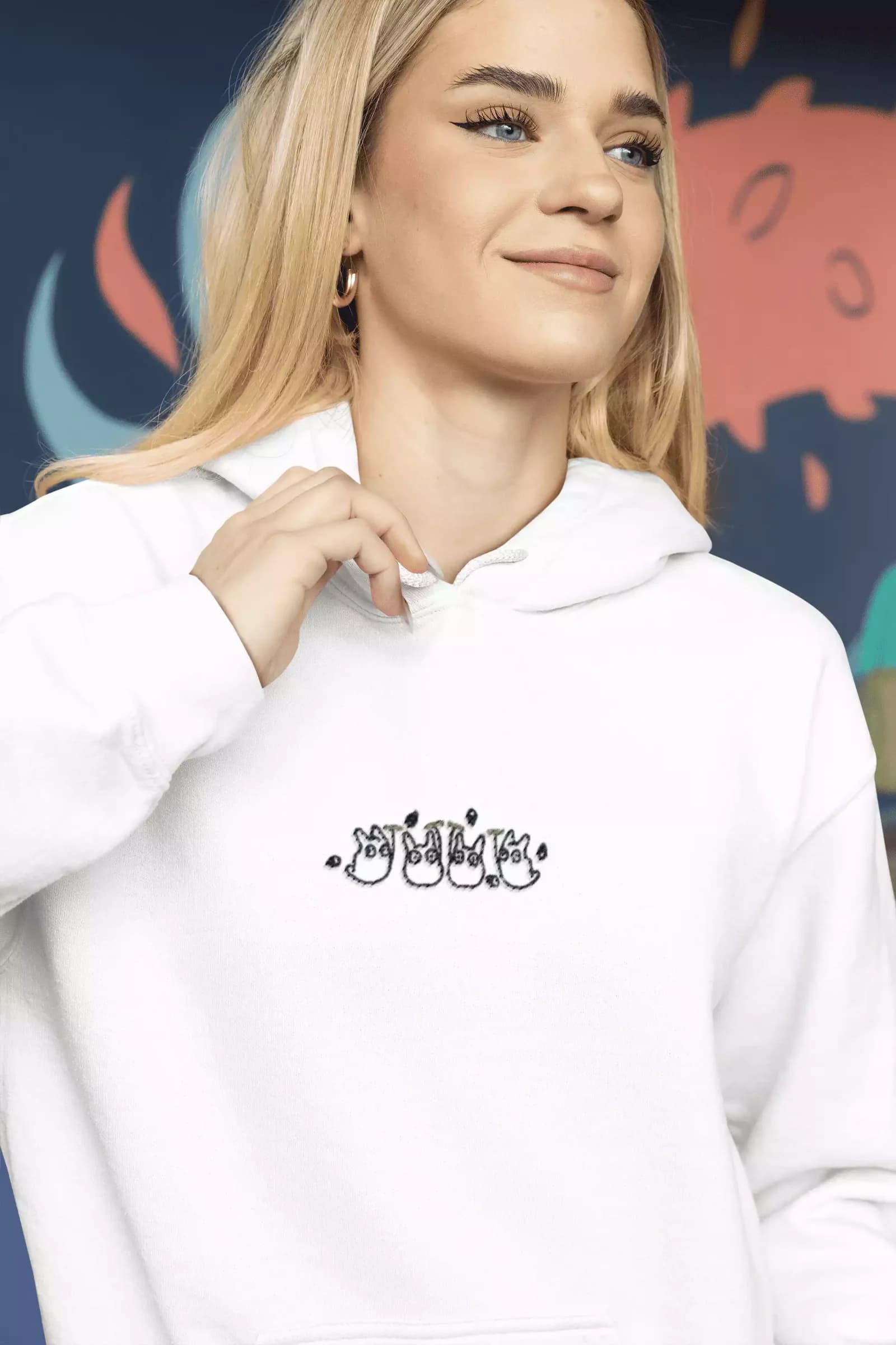 Totoro blanc — Hoodie