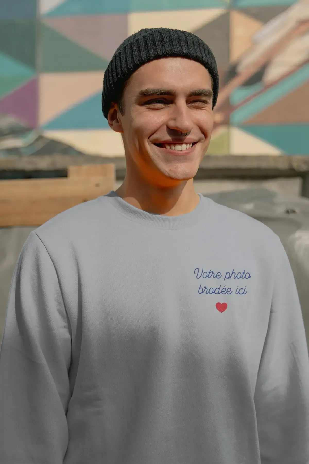 Sweatshirt personnalisé — Gris