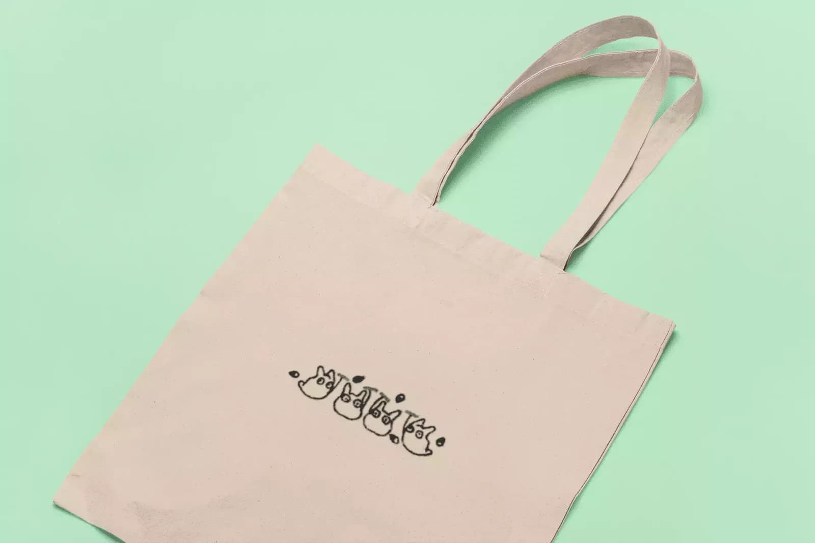 Totoro blanc — Tote bag