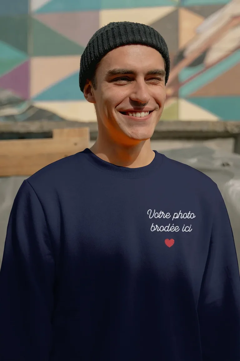 Sweatshirt personnalisé — Bleu marine