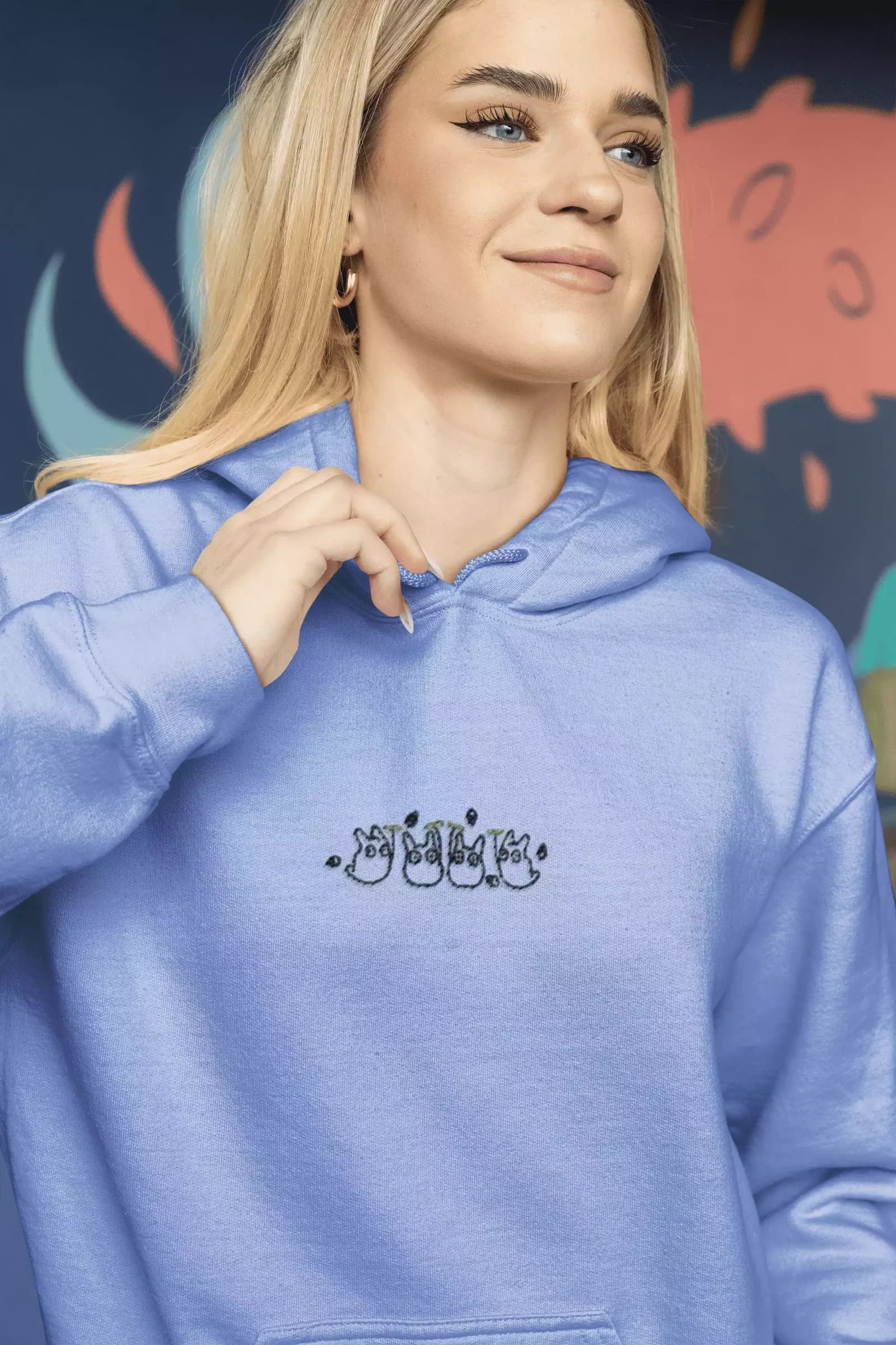 Totoro blanc — Hoodie