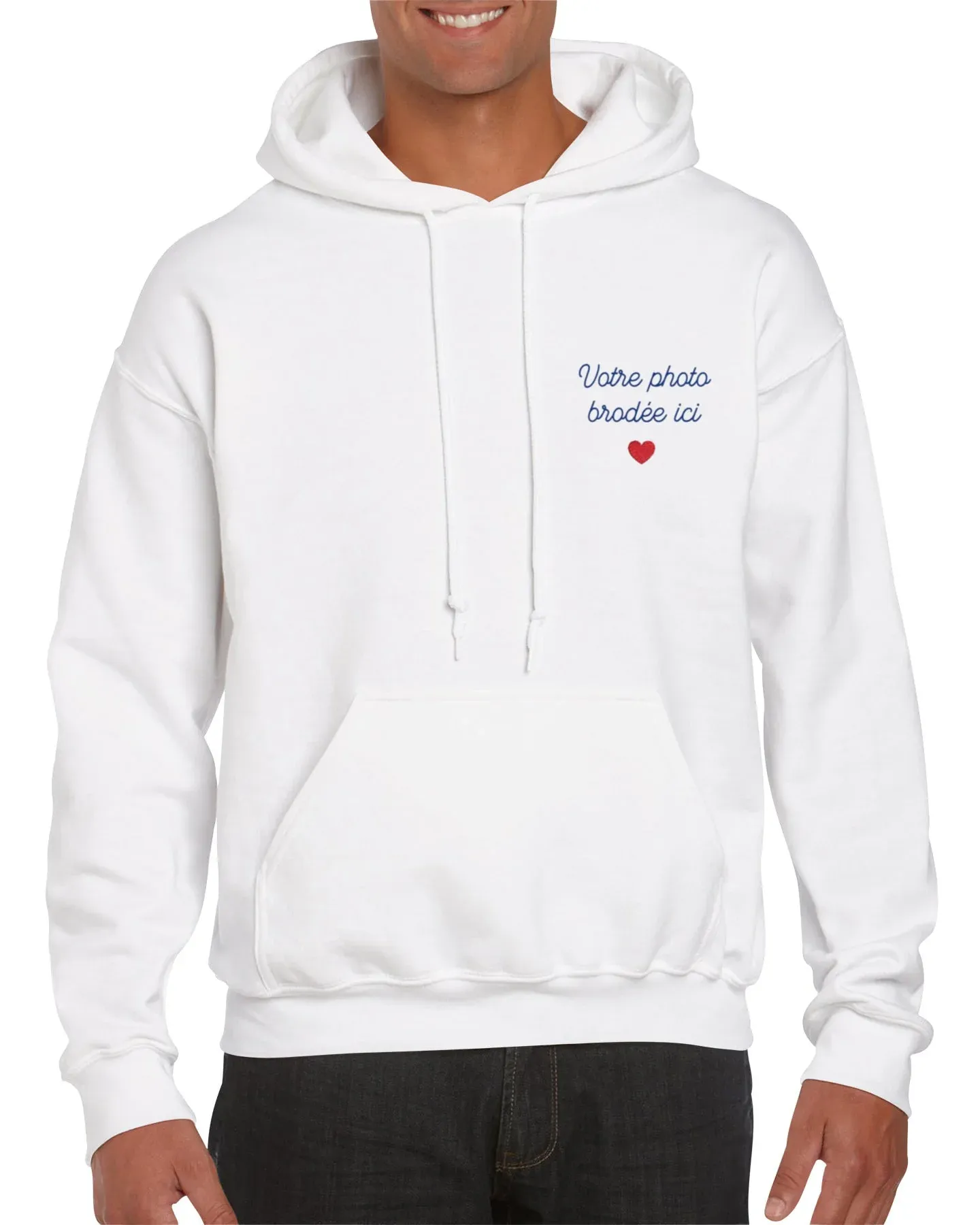 Hoodie personnalisé — Blanc