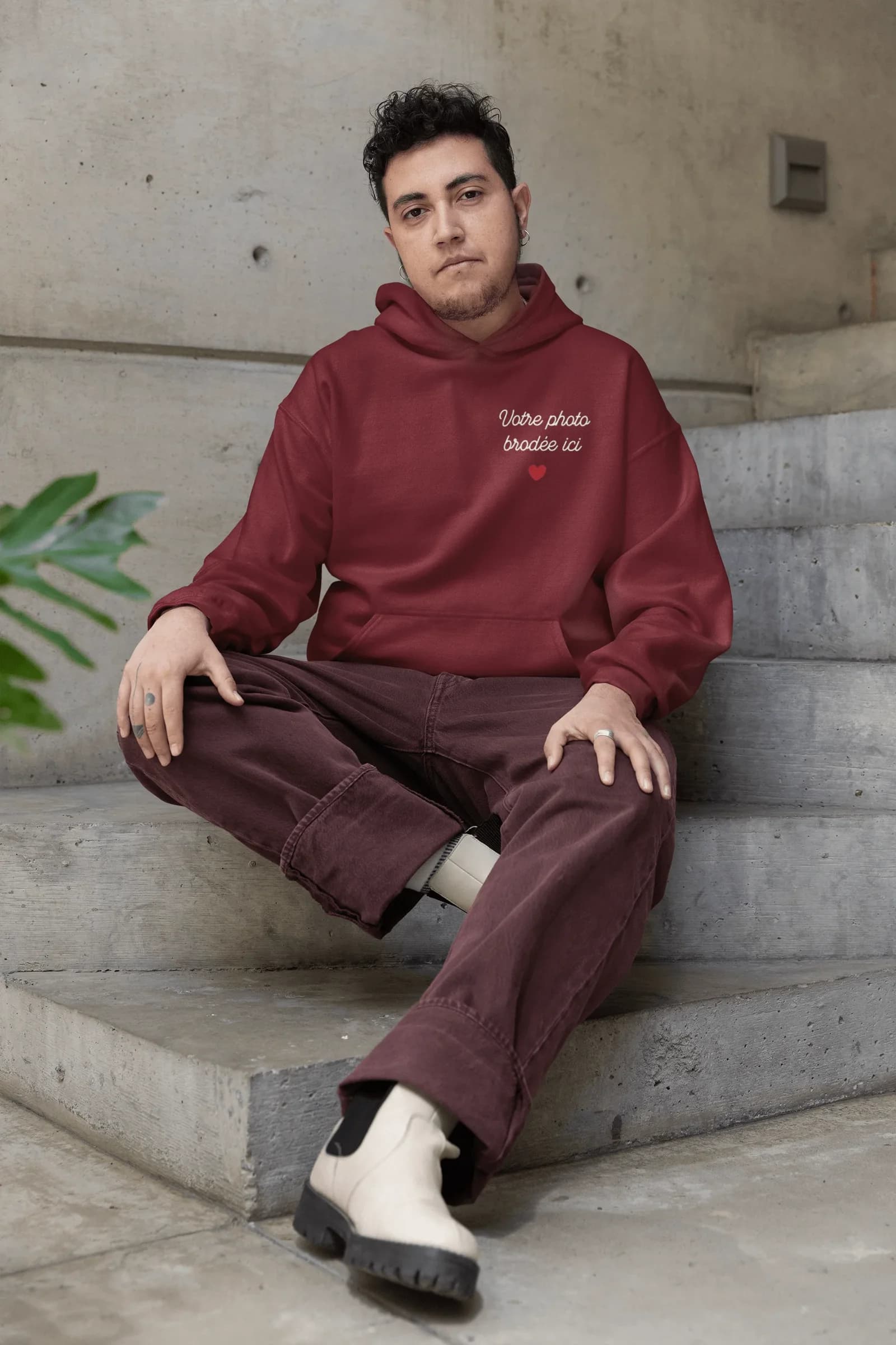 Hoodie personnalisé — Bordeaux