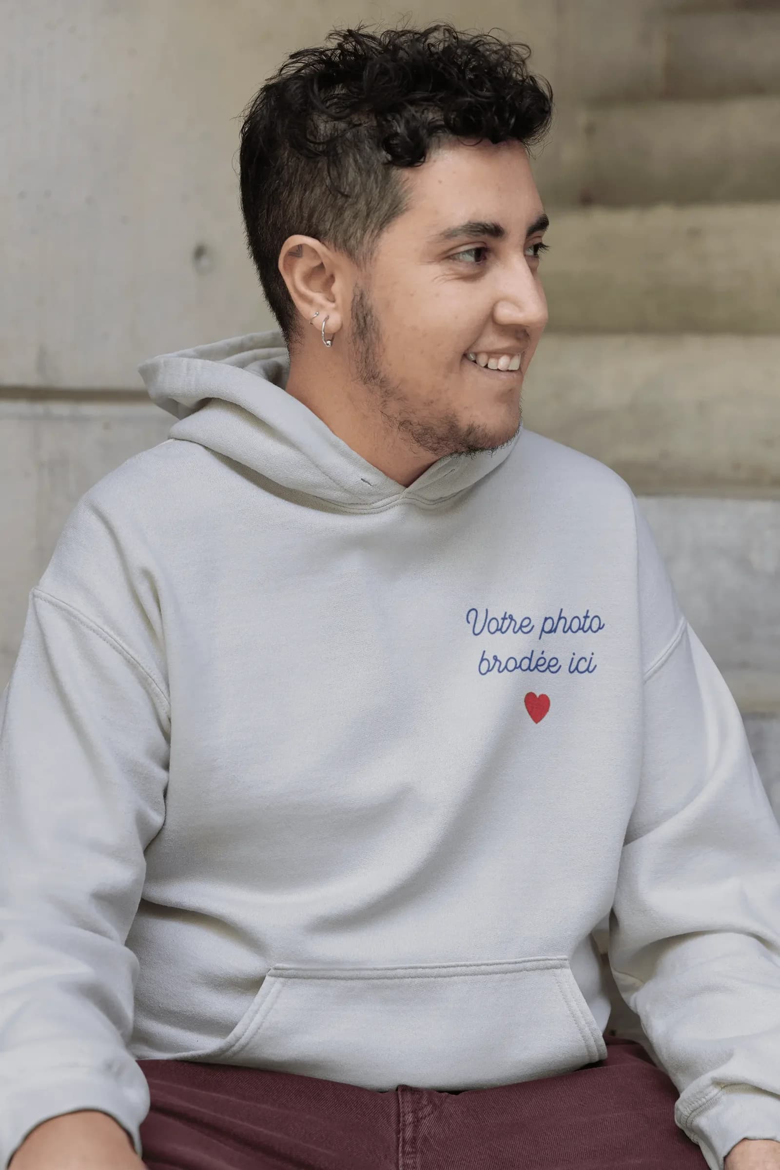 Hoodie personnalisé — Gris