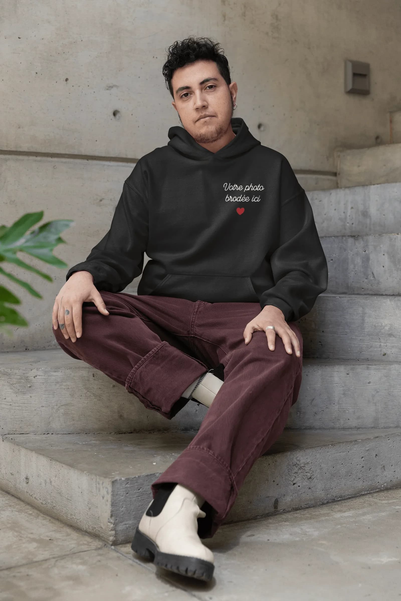 Hoodie personnalisé — Noir