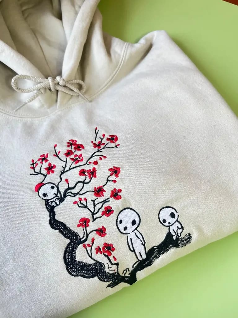 Kodama et les fleurs de Cerisier