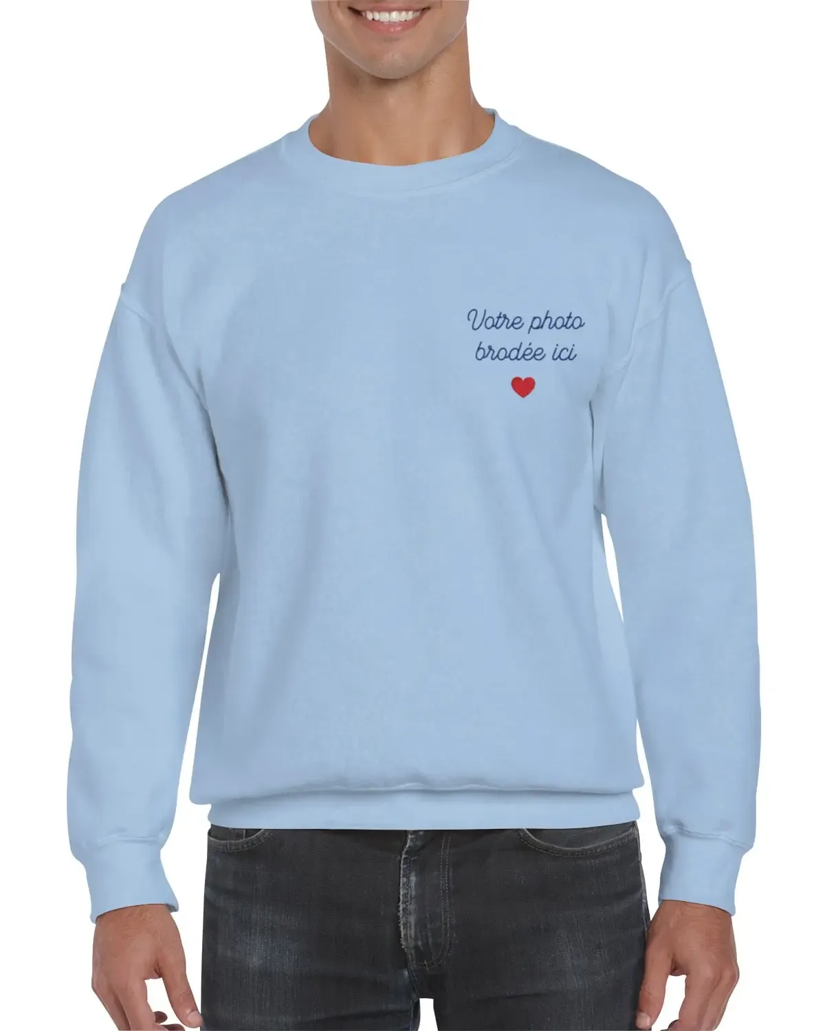 Sweatshirt personnalisé — Bleu clair