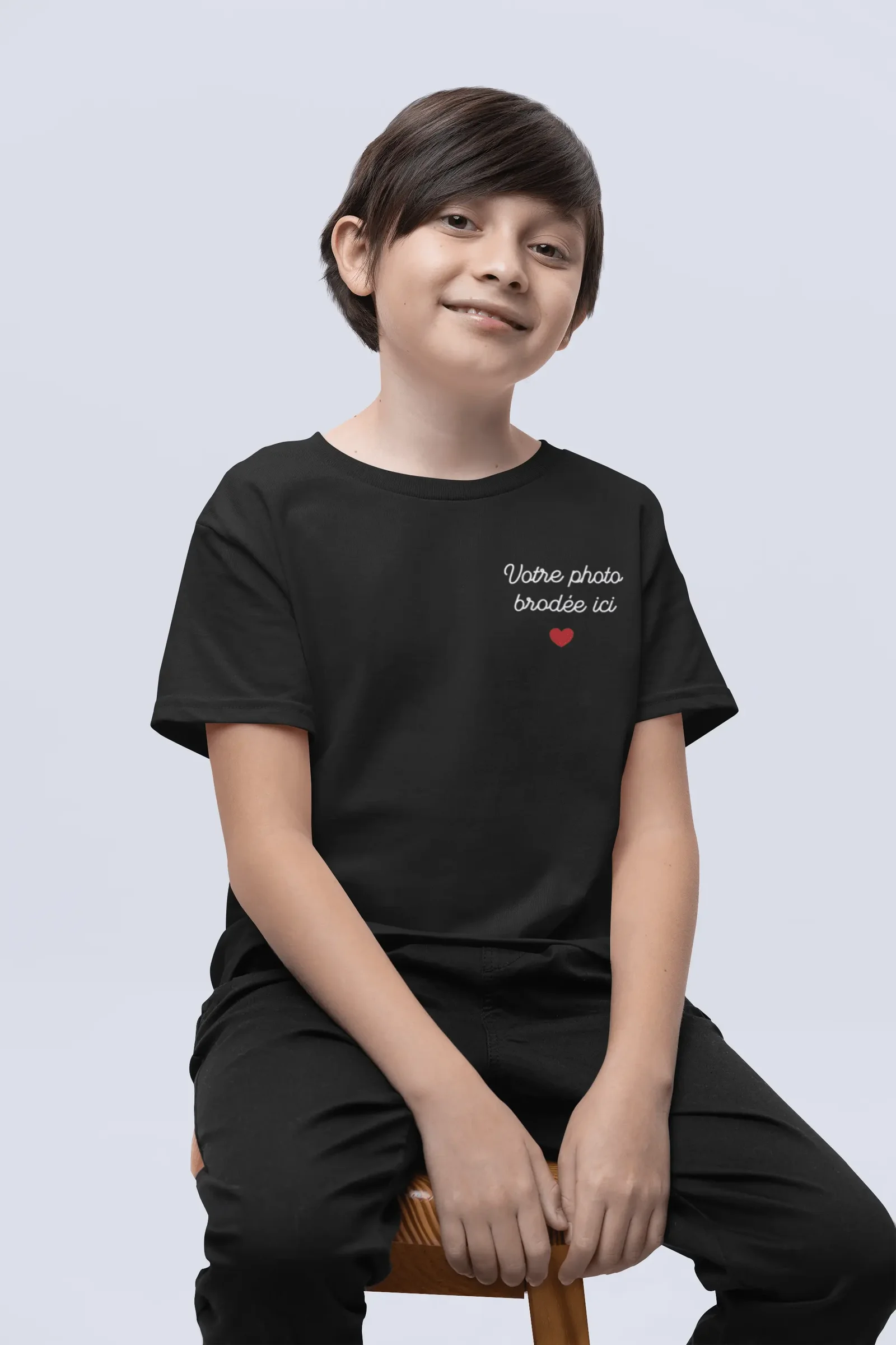 T-shirt enfant personnalisé — Noir