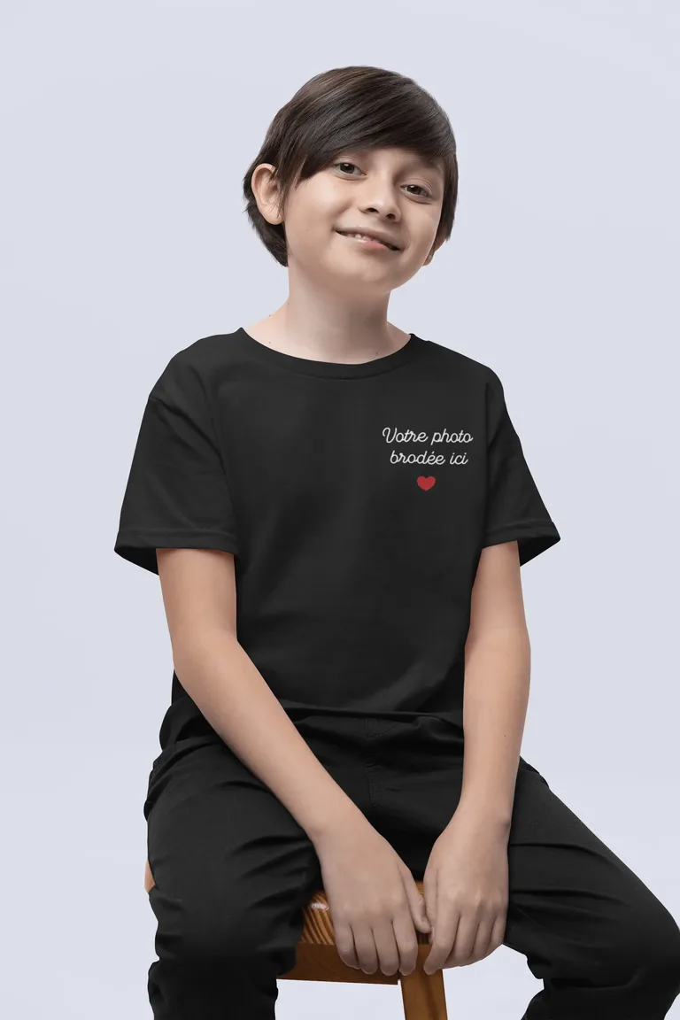 T-shirt enfant personnalisé — Noir