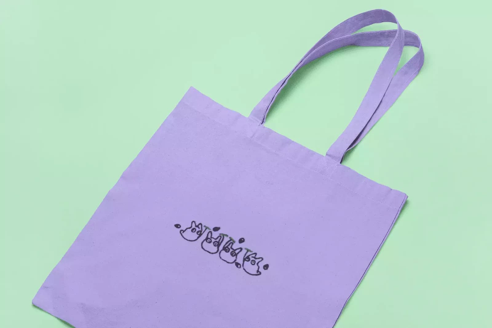 Totoro blanc — Tote bag
